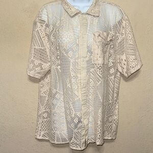 Earthbound Cream Lace Top